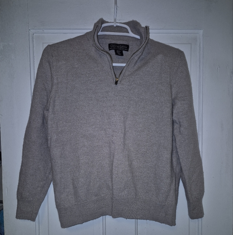 Christian Lecroix 100% Extrafine Merino Wool  Youth Xl Or Womens Small Unisex